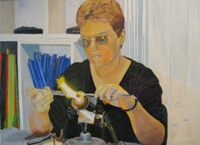 Glasbläserin aus Lauscha